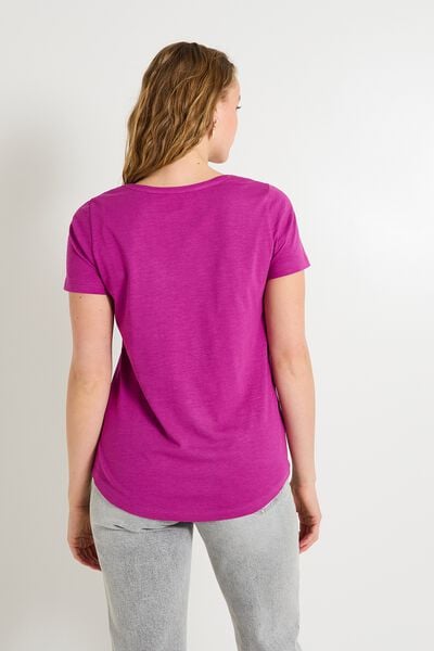 T-shirt col V femme