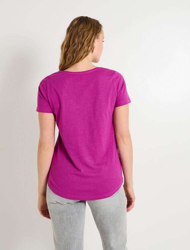 T-shirt col V femme