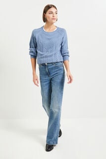 Pull ajouré femme