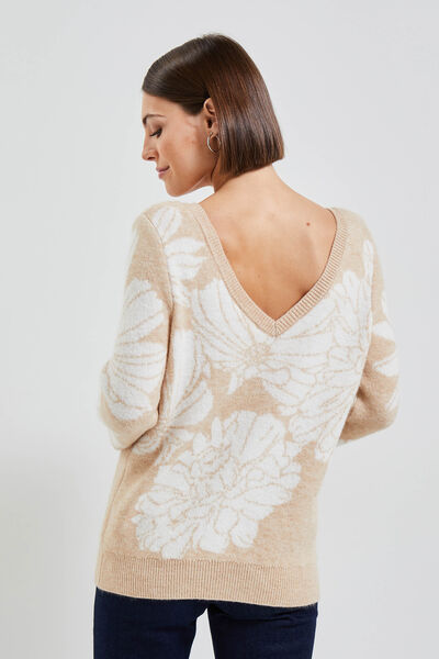Pull jacquard femme