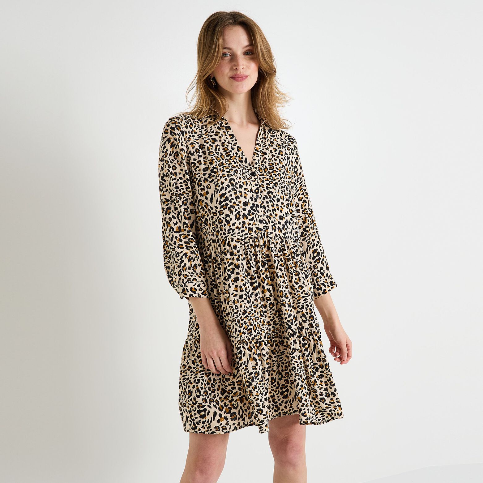 Robe imprimé animalier femme
