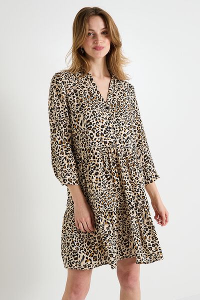 Robe imprimé animalier femme