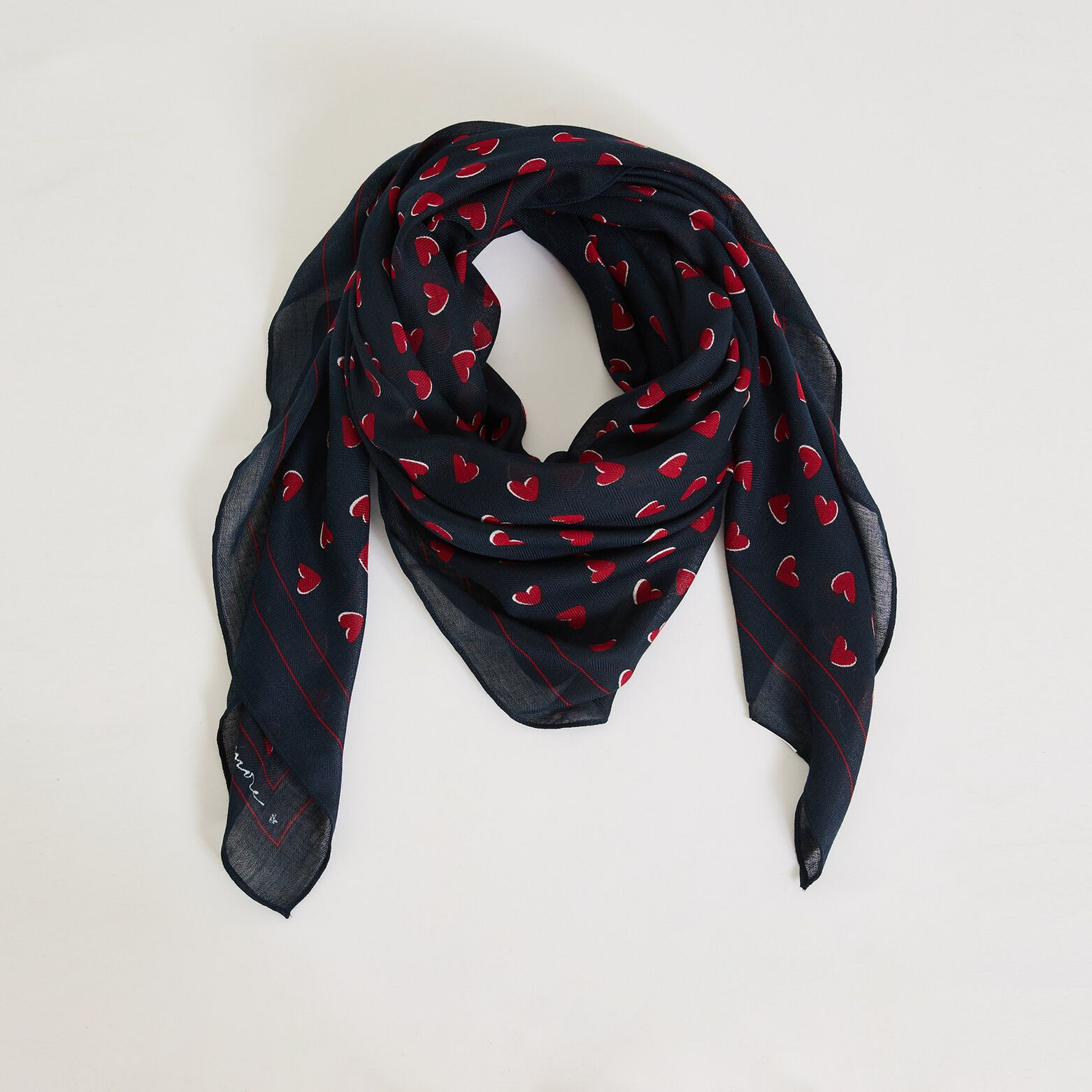 Foulard carré imprimé femme
