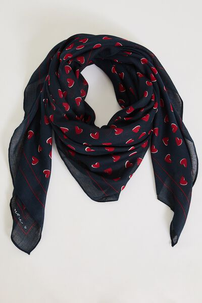 Foulard carré imprimé femme