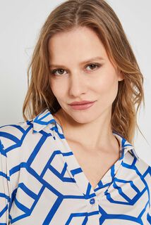 Chemise imprimé graphique femme