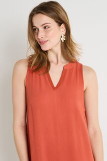 Robe courte en crépon femme