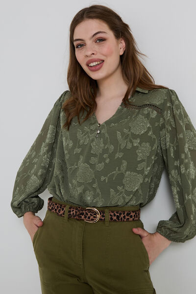 Blouse manches longues femme