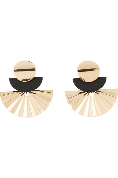 Boucles d'oreilles demi-disques 