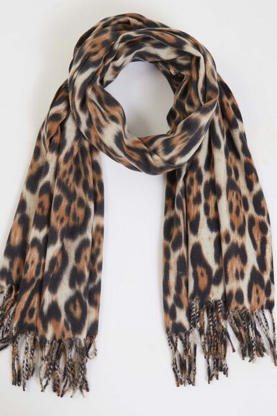 Echarpe motif léopard femme