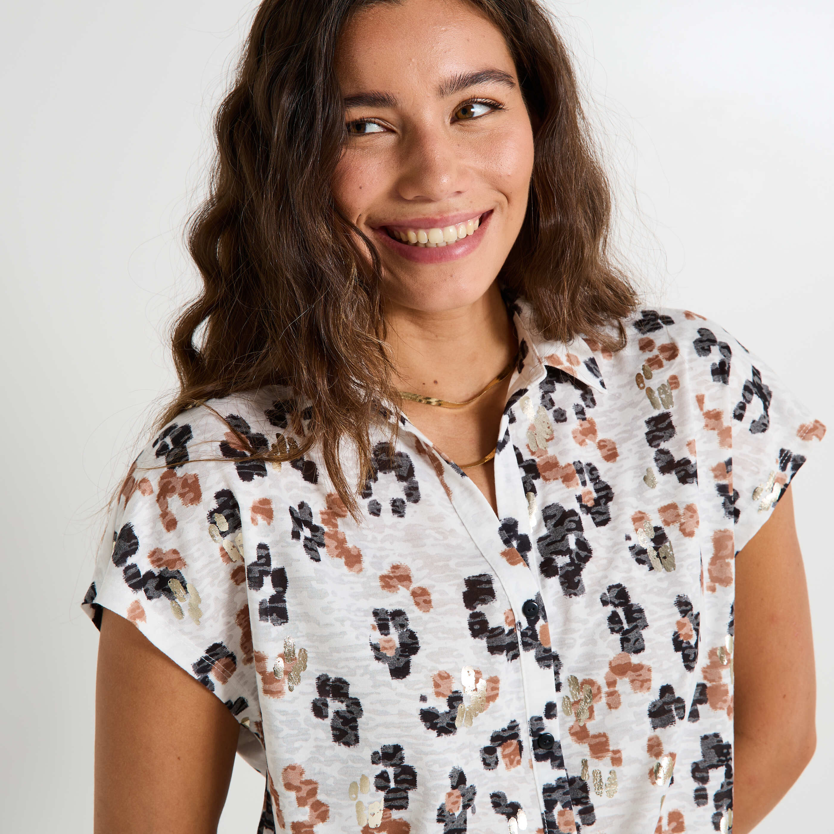 Chemise manches courtes femme