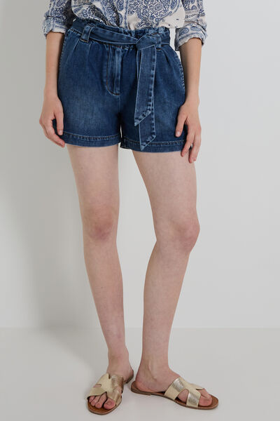 Short en denim femme