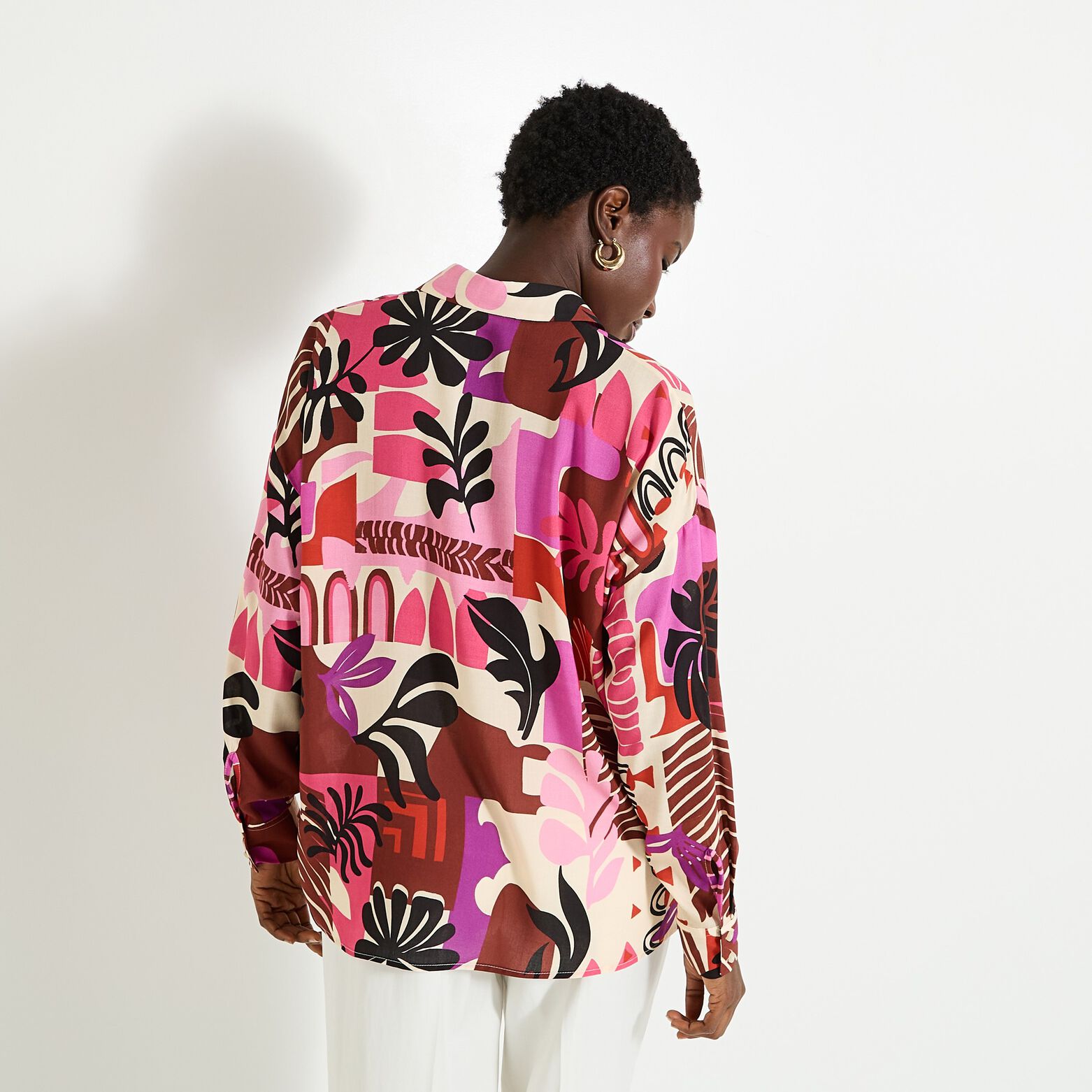 Chemisier imprimé floral femme
