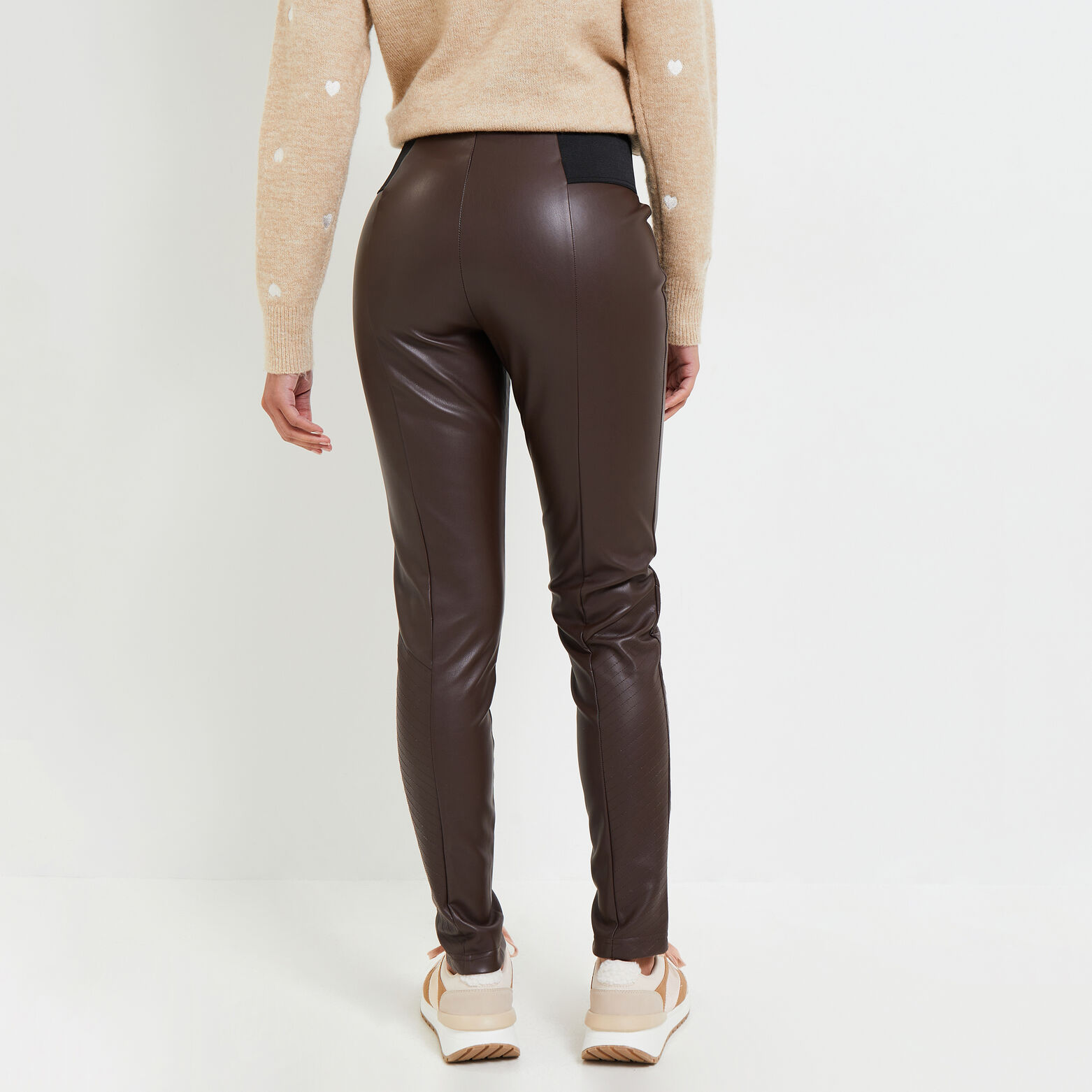 Legging simili femme
