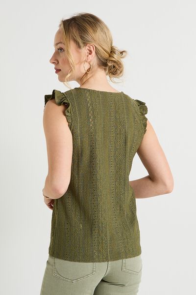 Débardeur col V femme