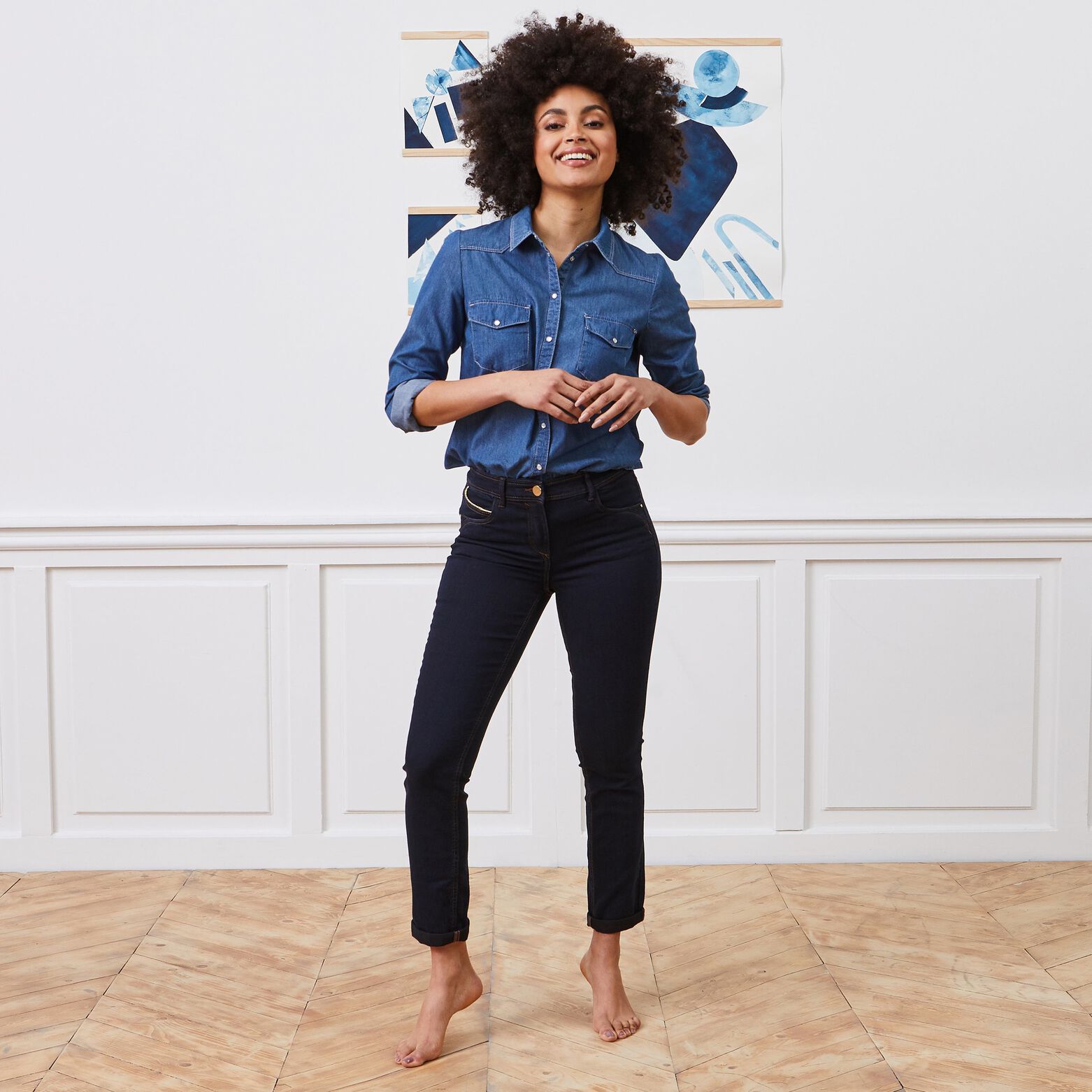 Jean slim raccourci TOKYO femme