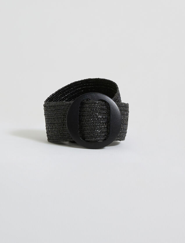 Ceinture large tressée femme