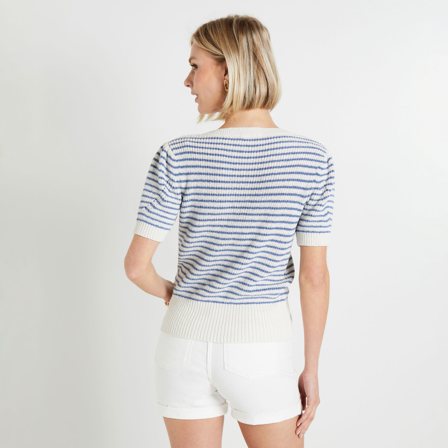Pull rayé femme