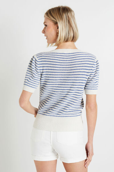 Pull rayé femme