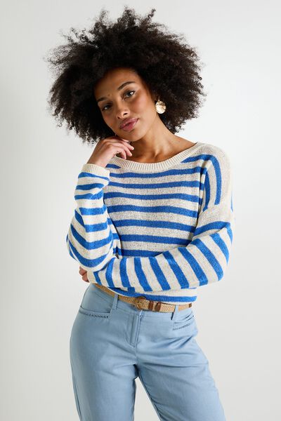 Pull col rond femme