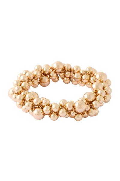 Bracelet perles dorées