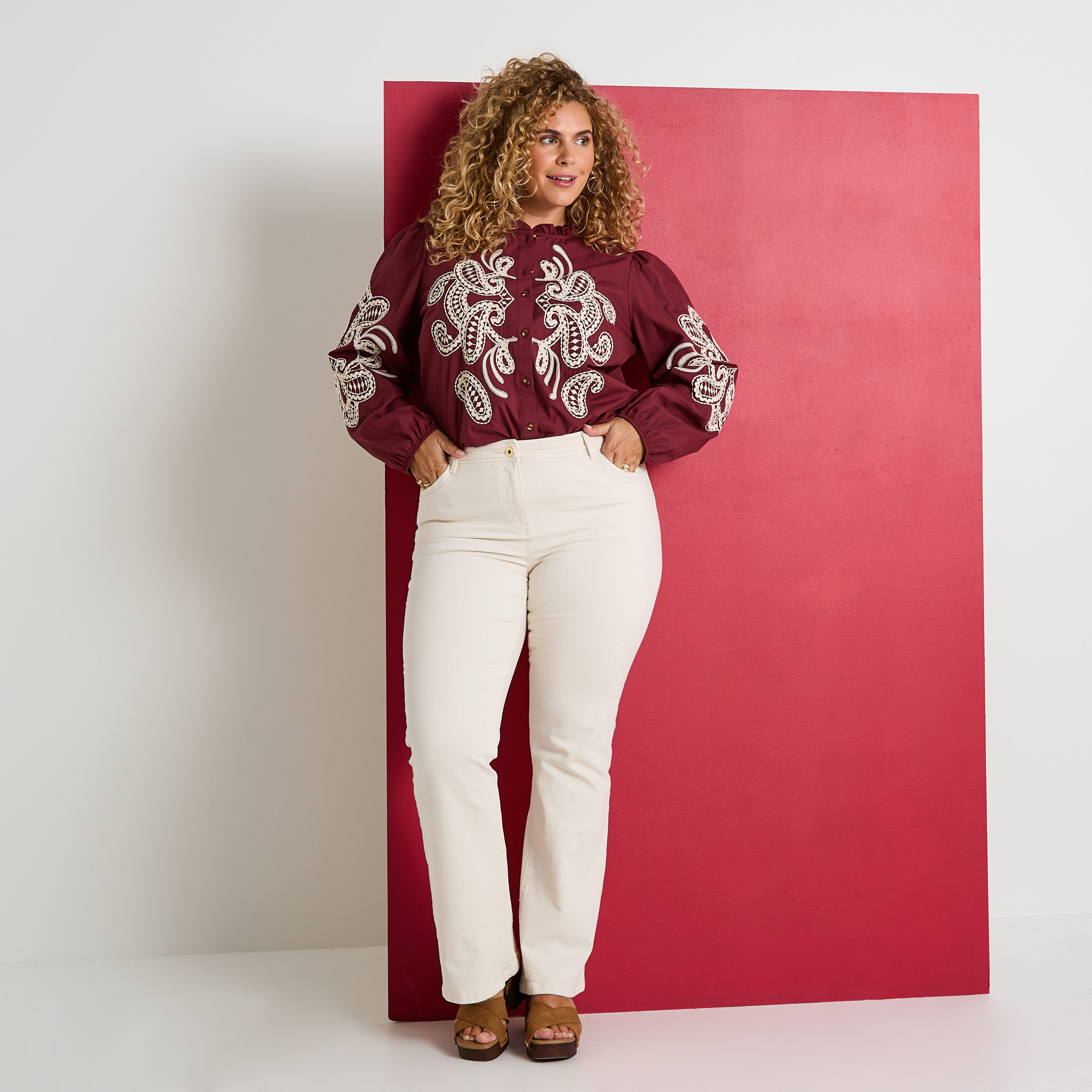 Chemisier manches longues femme