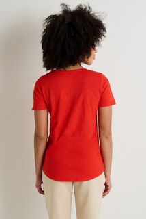 T-shirt col V femme