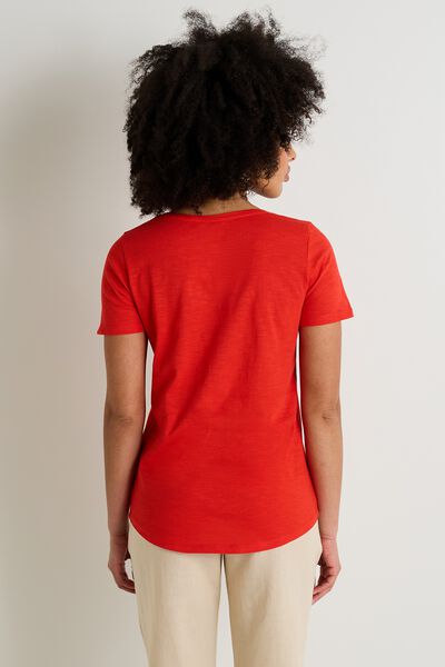 T-shirt col V femme