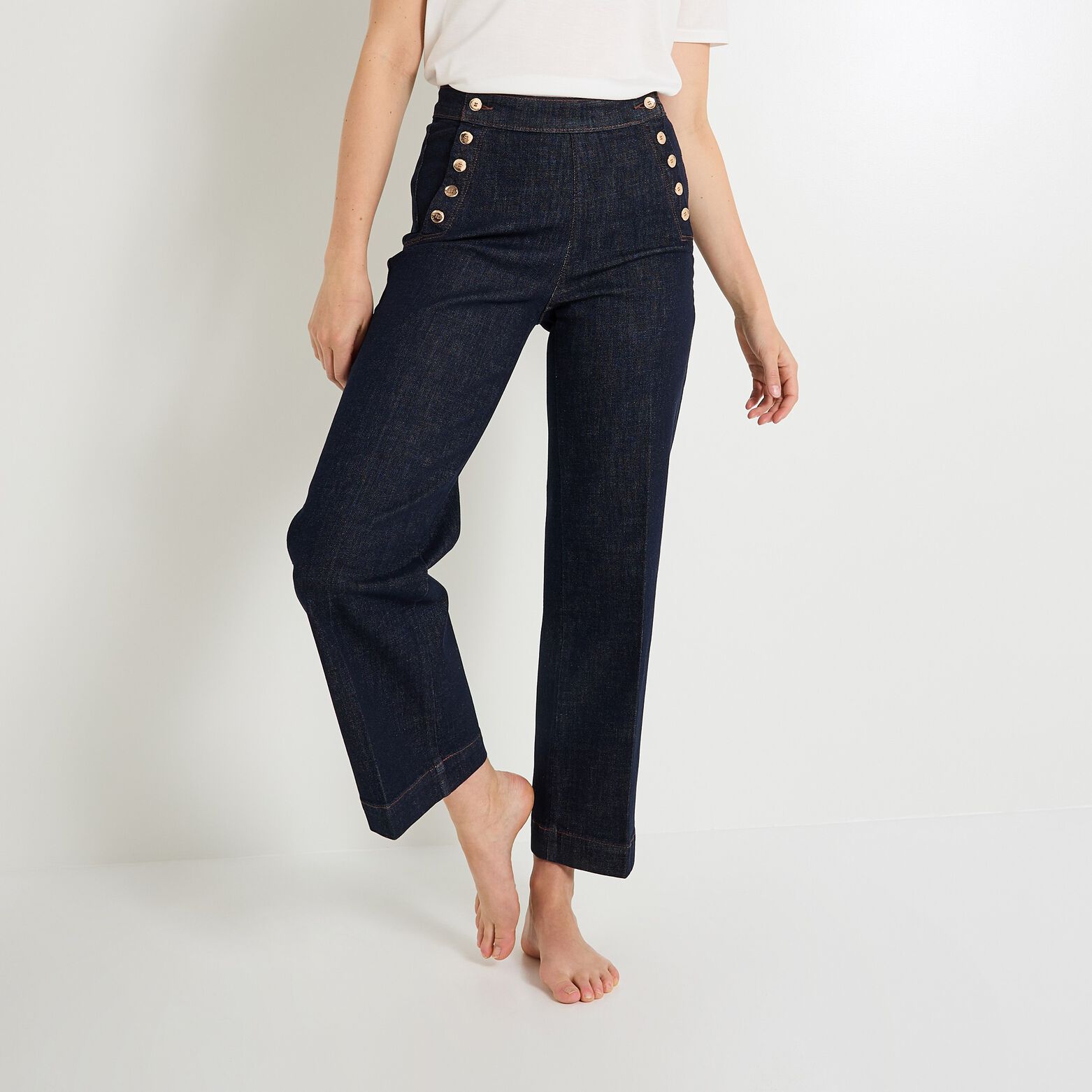 Jean flare POMPON F02 femme