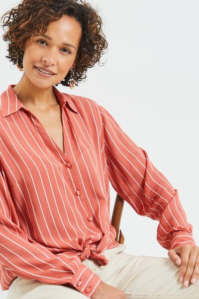 Chemise rayée femme