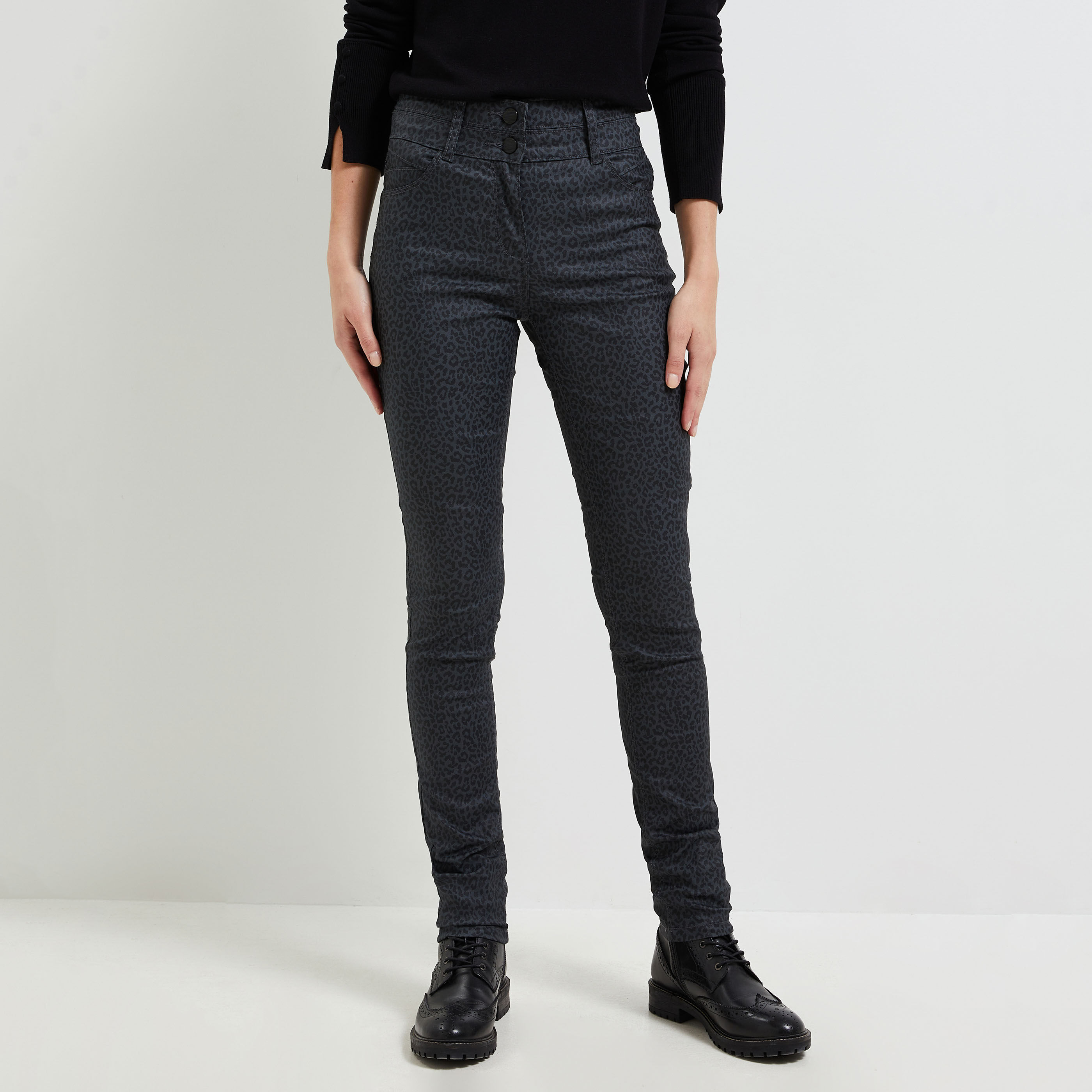 Jean taille shop haute pas cher