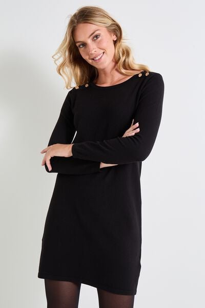 Robe col bateau femme