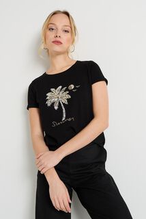 T-shirt col rond femme