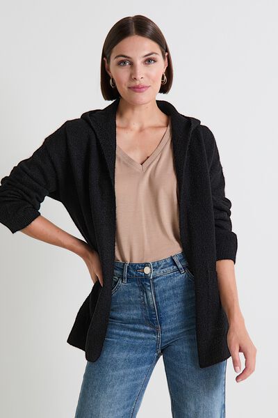 Gilet à capuche femme