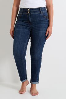 Jean raccourci taille haute HANOI femme
