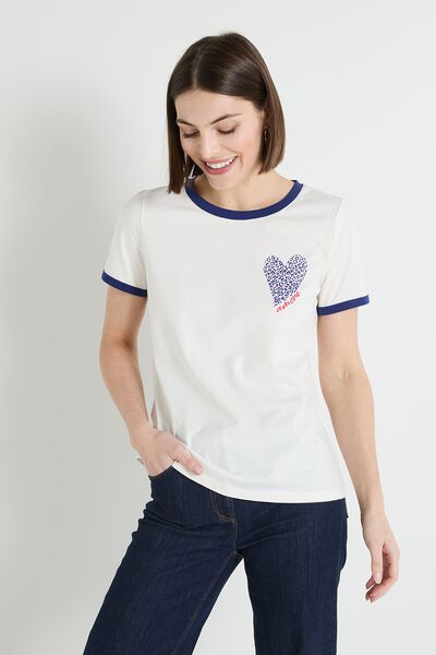 T-shirt col rond femme