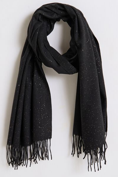 Echarpe unie à paillettes femme