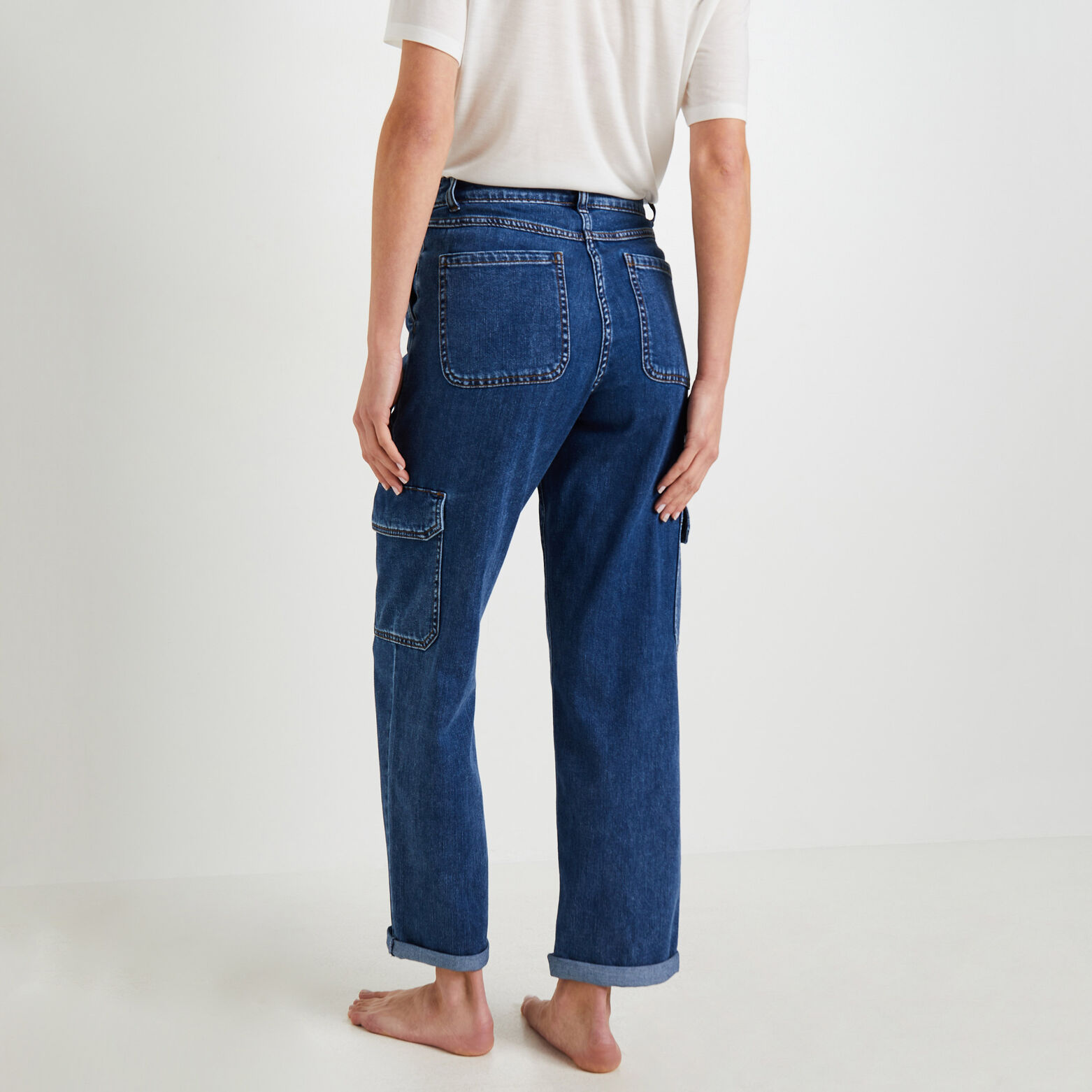 Jeans cargo MEGEVE femme