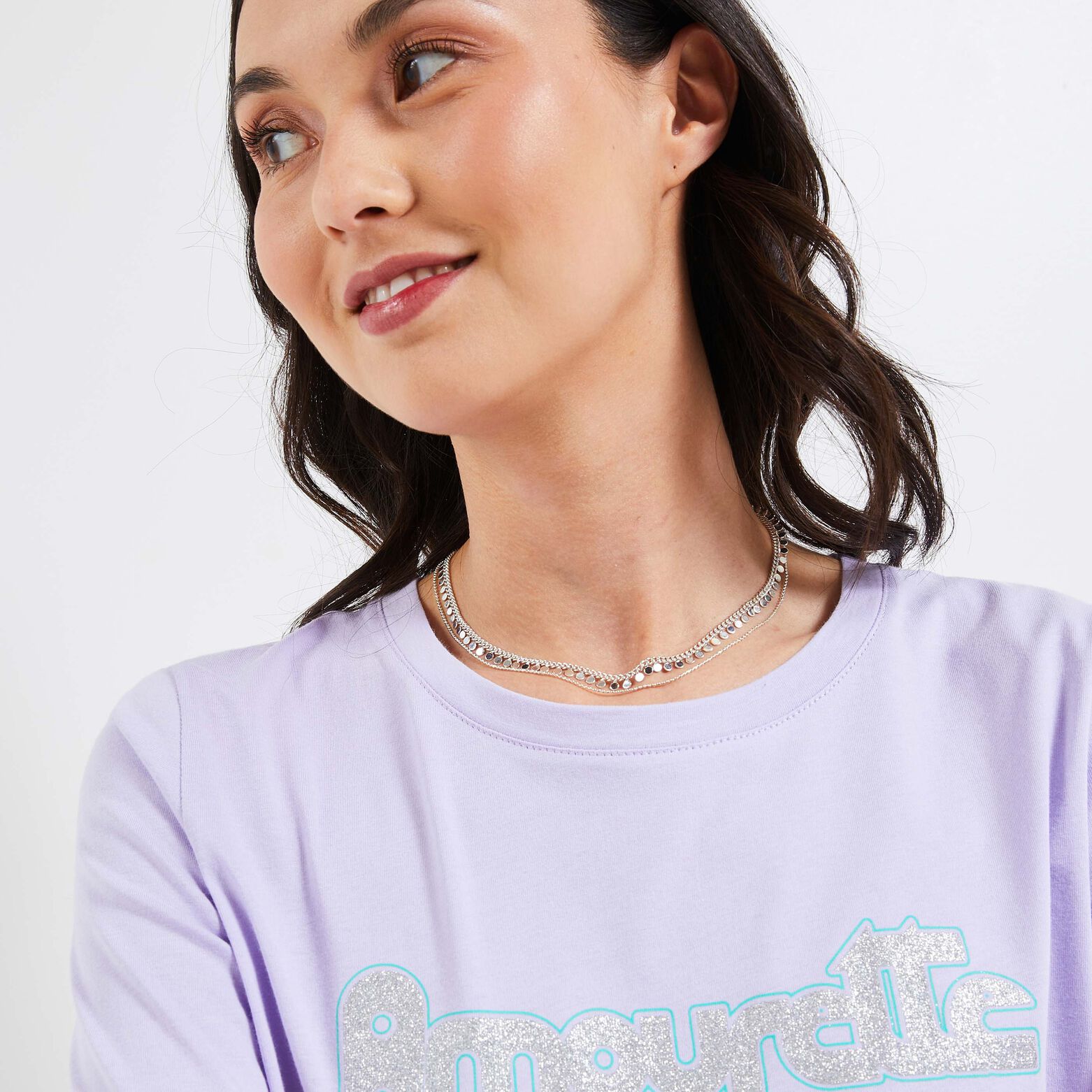 T-shirt col rond femme
