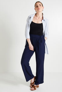 Pantalon à pince large femme
