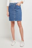 Jupe jean droite femme