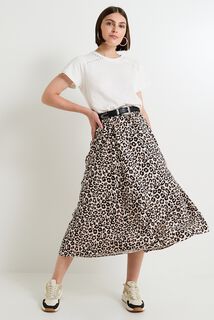 Jupe imprimé léopard femme