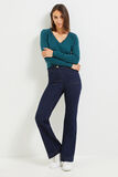 Pull col V femme