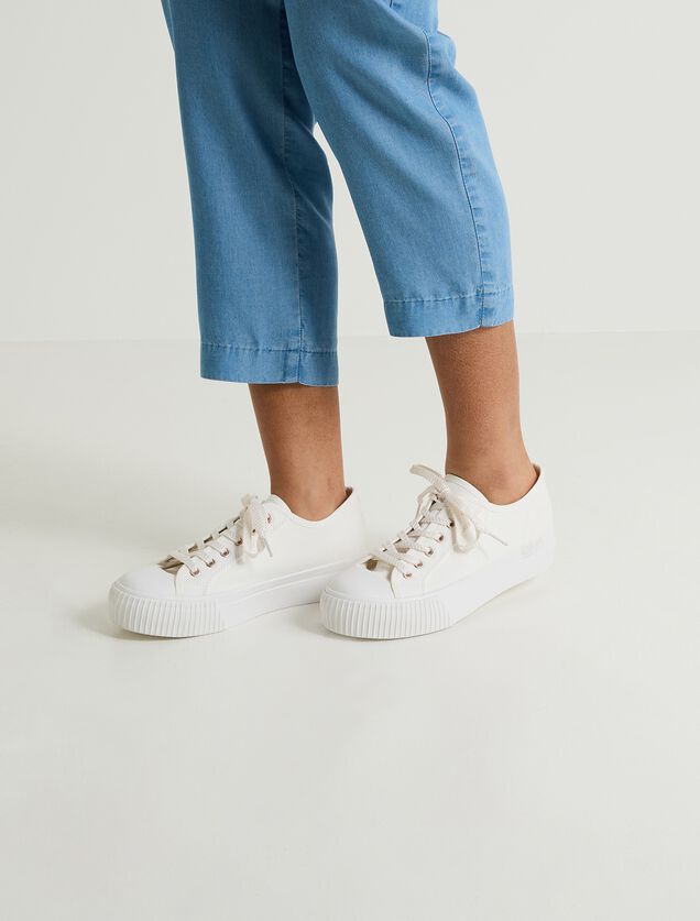 Baskets basses en toile femme