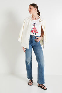 Tshirt print femme