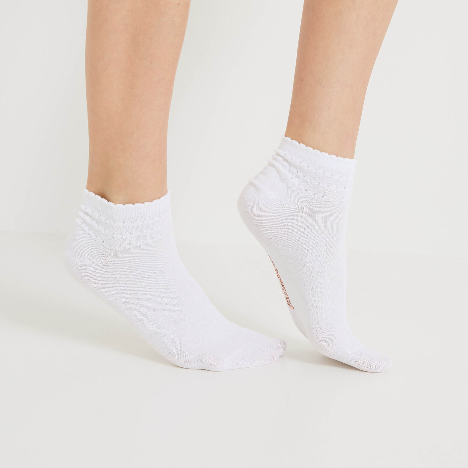 Lot de 2 paires de socquettess femme