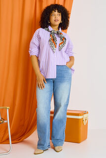 Chemise rayée femme