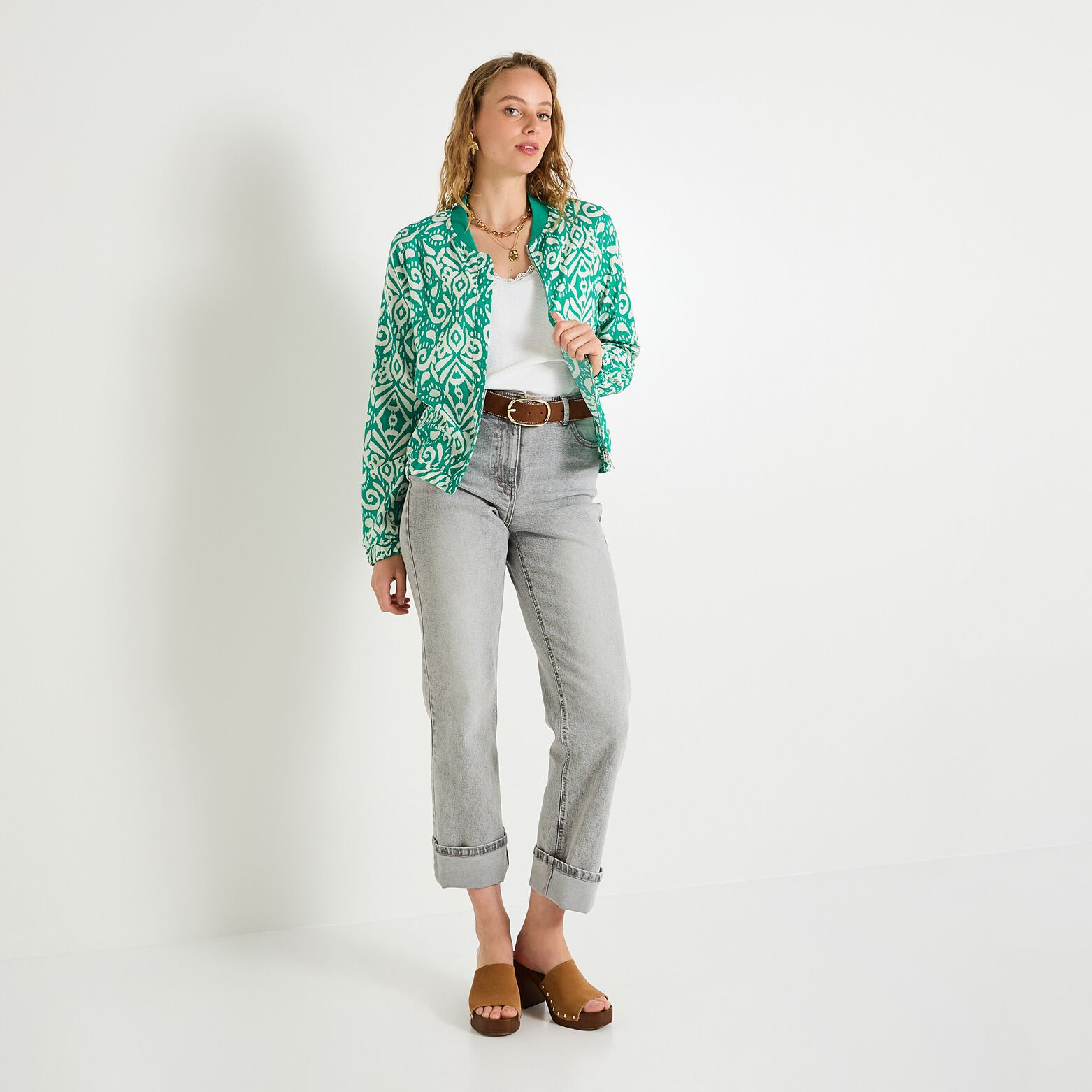 Bomber imprimé femme
