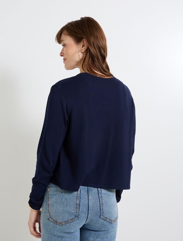 Gilet col V femme