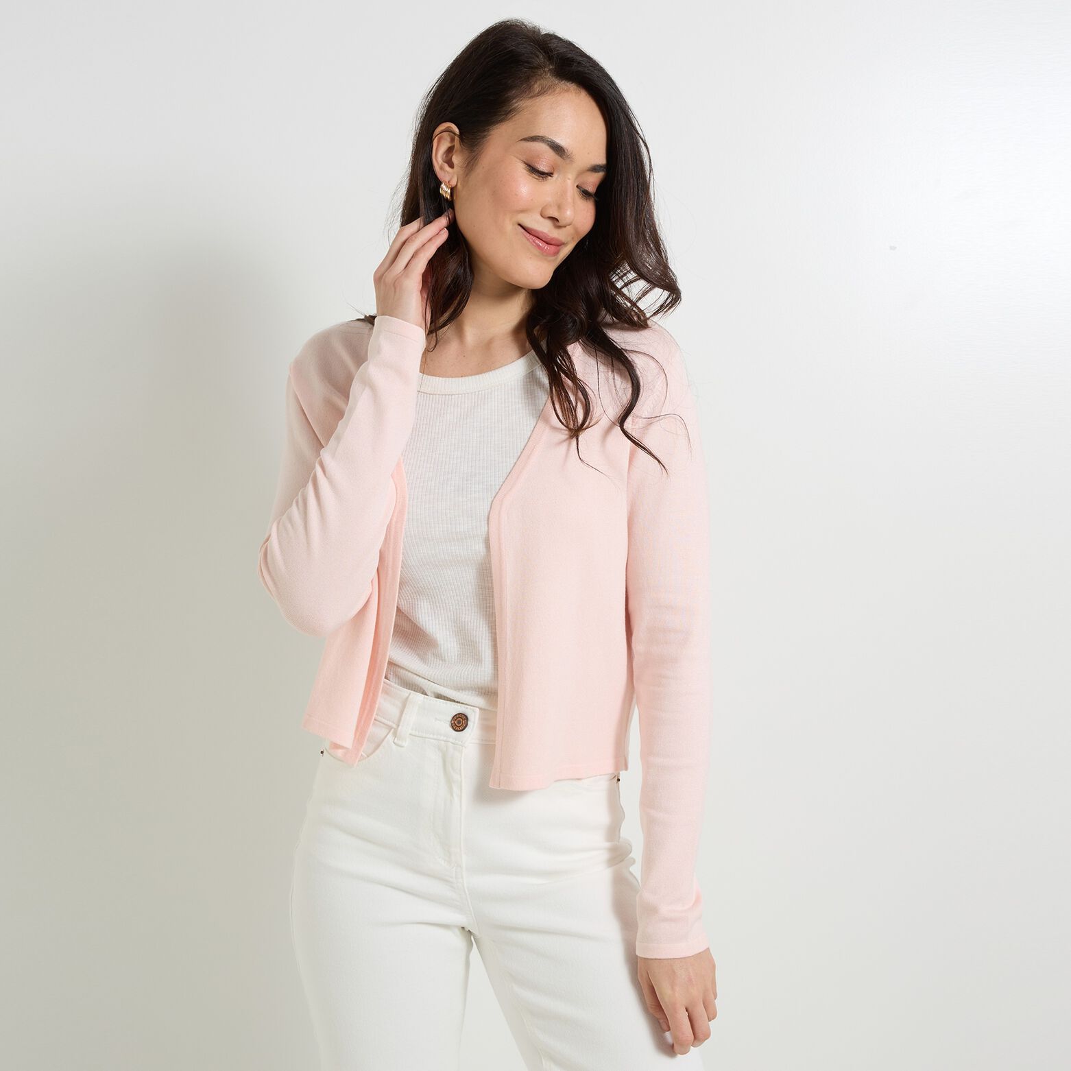 Gilet col V femme
