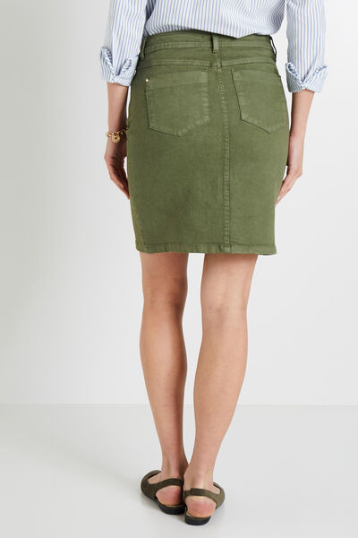 Jupe denim couleur femme